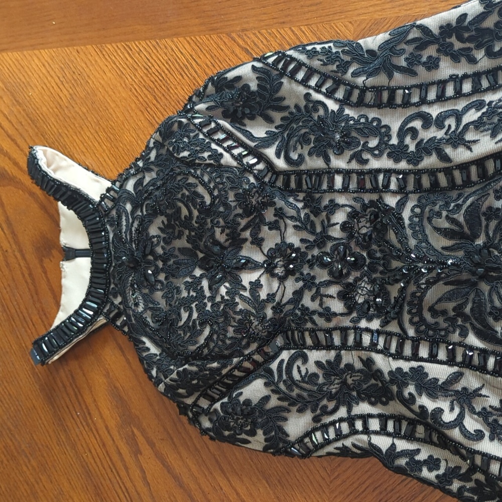 Woman's Black Beaded Cocktail dress